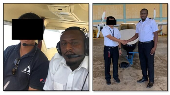 Cholo Abdi Abdullah during flight training in the Philippines linked to foiled terror plot