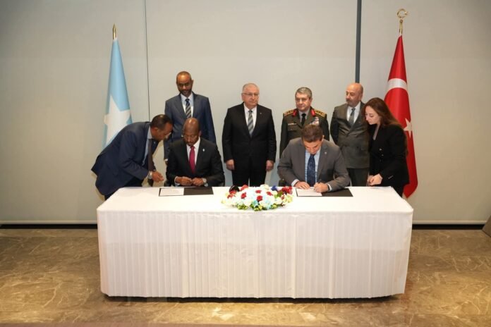 Somalia–Turkey Fisheries Development Agreement Signed Somalia’s Fisheries Minister Ahmed Hassan Adan signs fisheries cooperation agreement with Turkey’s OYAK in Ankara