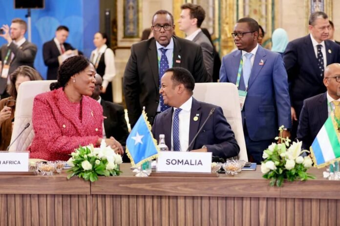 Somalia Foreign Minister Abdisalam Abdi Ali at Russia-Africa Forum in Cairo